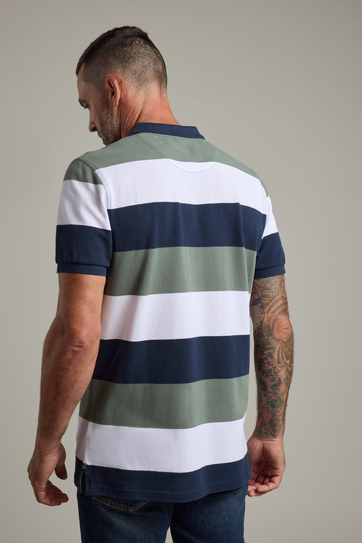 Regent Pique Stripe Polo