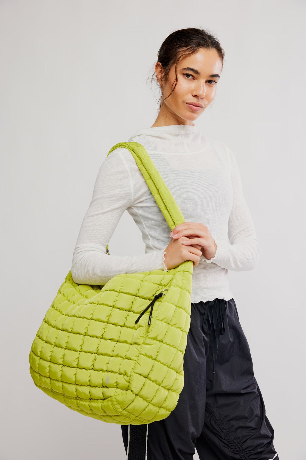 quilted carryall bag