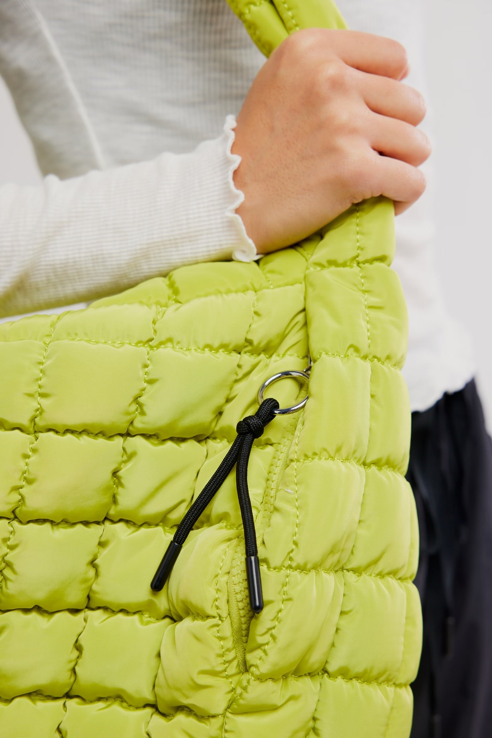 quilted carryall bag