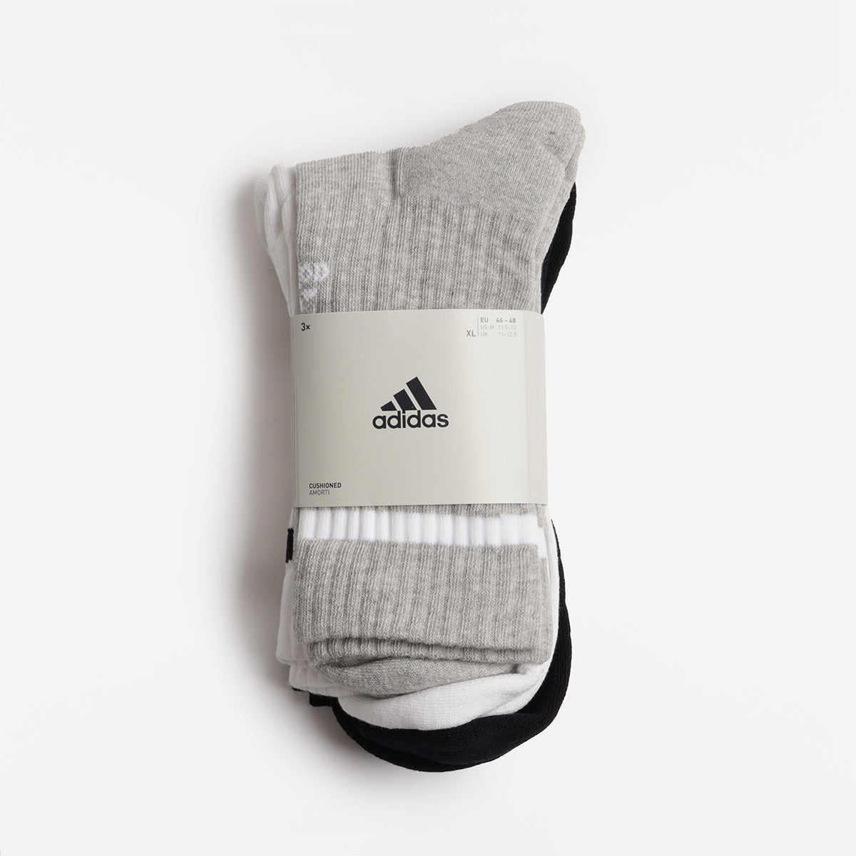 Adidas Originals 3-Stripes Cushioned Crew Socks 3 Pairs