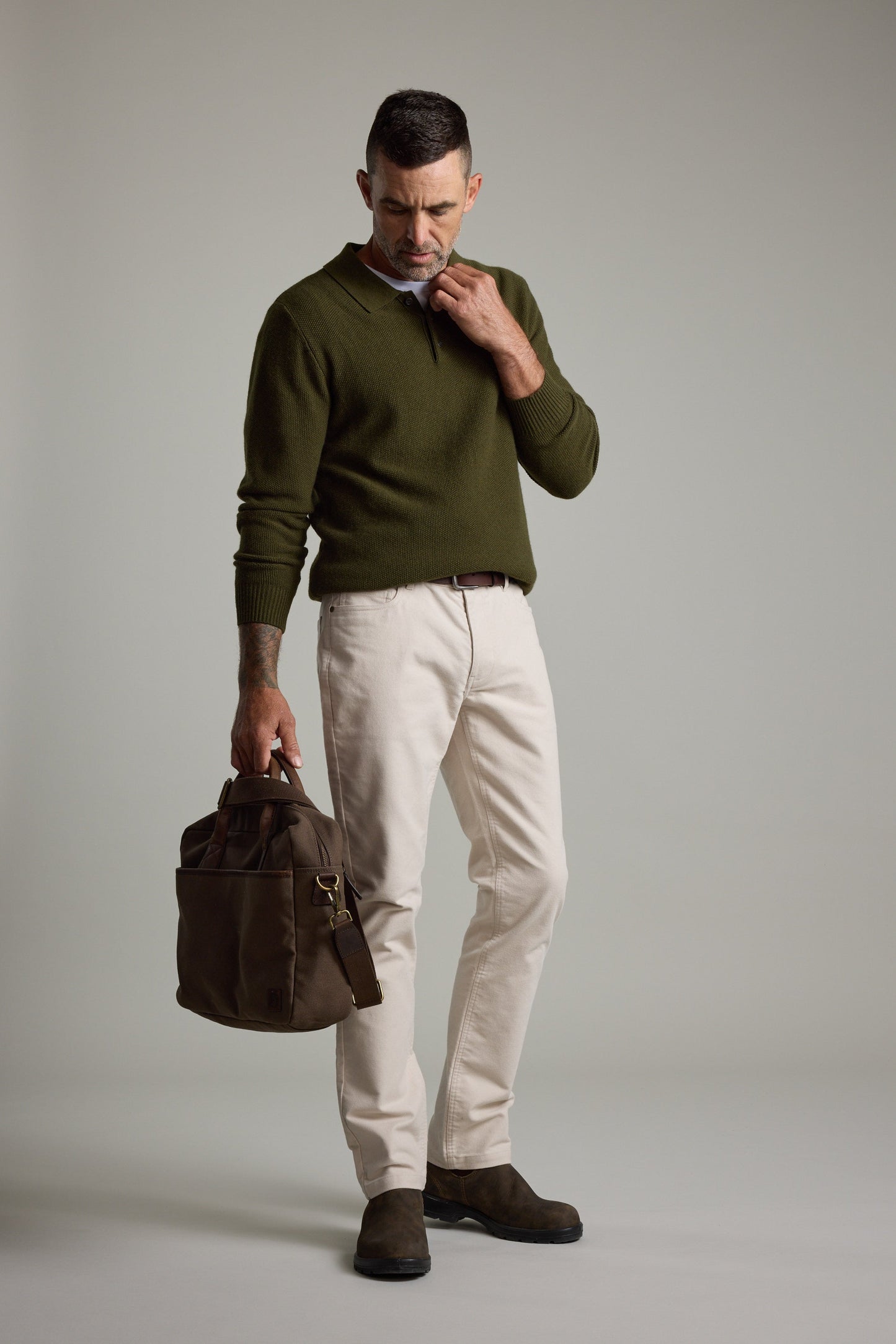 Ainsley Woollen Long Sleeve Polo