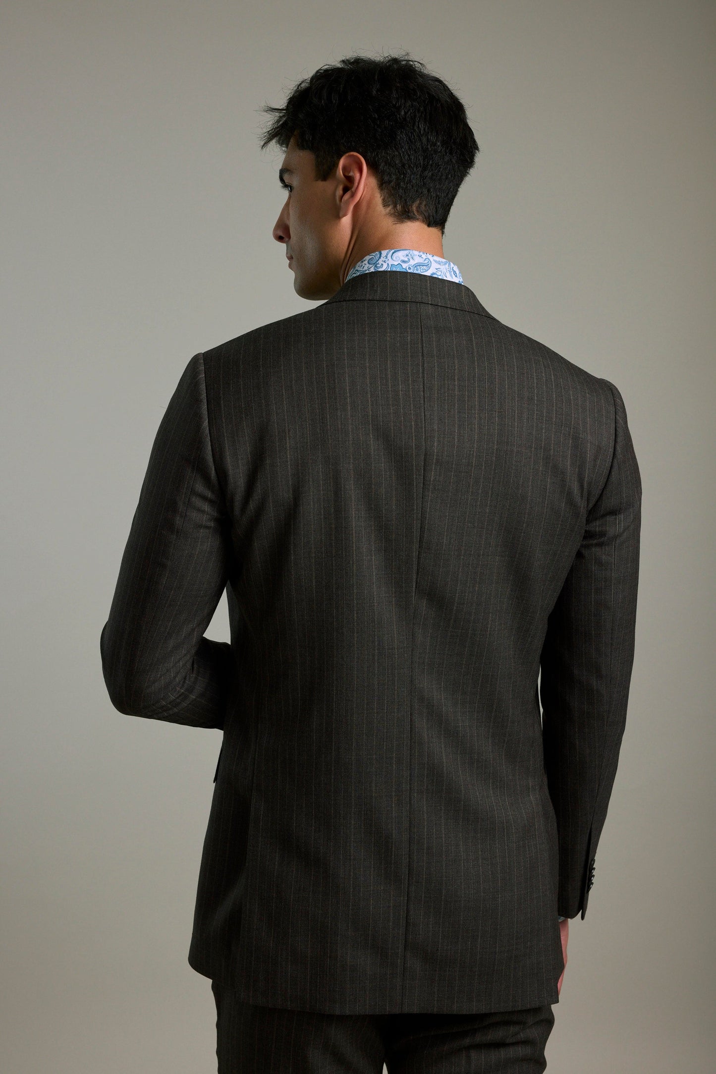 Radcliffe Stripe Double Breasted Suit Jacket