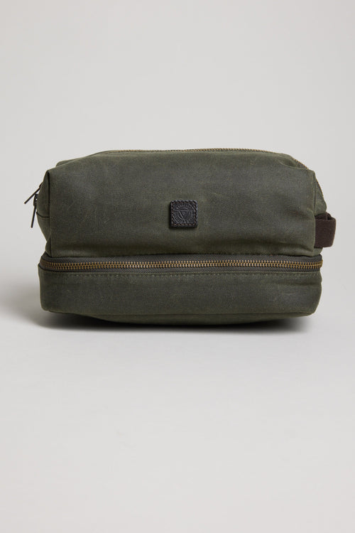 Benson Waxed Cotton Wash Bag