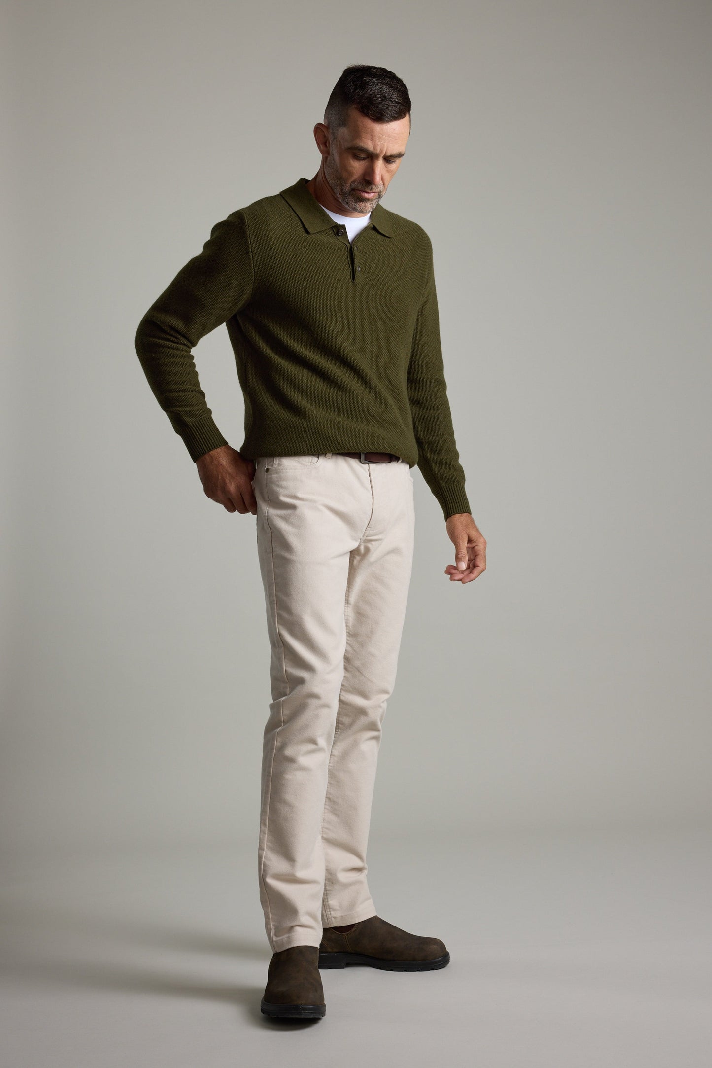 Ainsley Woollen Long Sleeve Polo