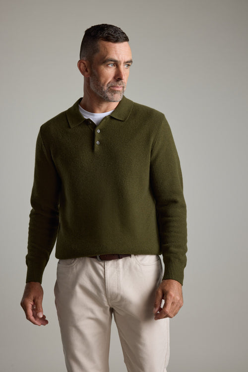 Ainsley Woollen Long Sleeve Polo