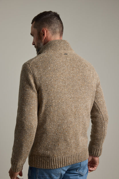 Redford Woollen Half Button Sweater