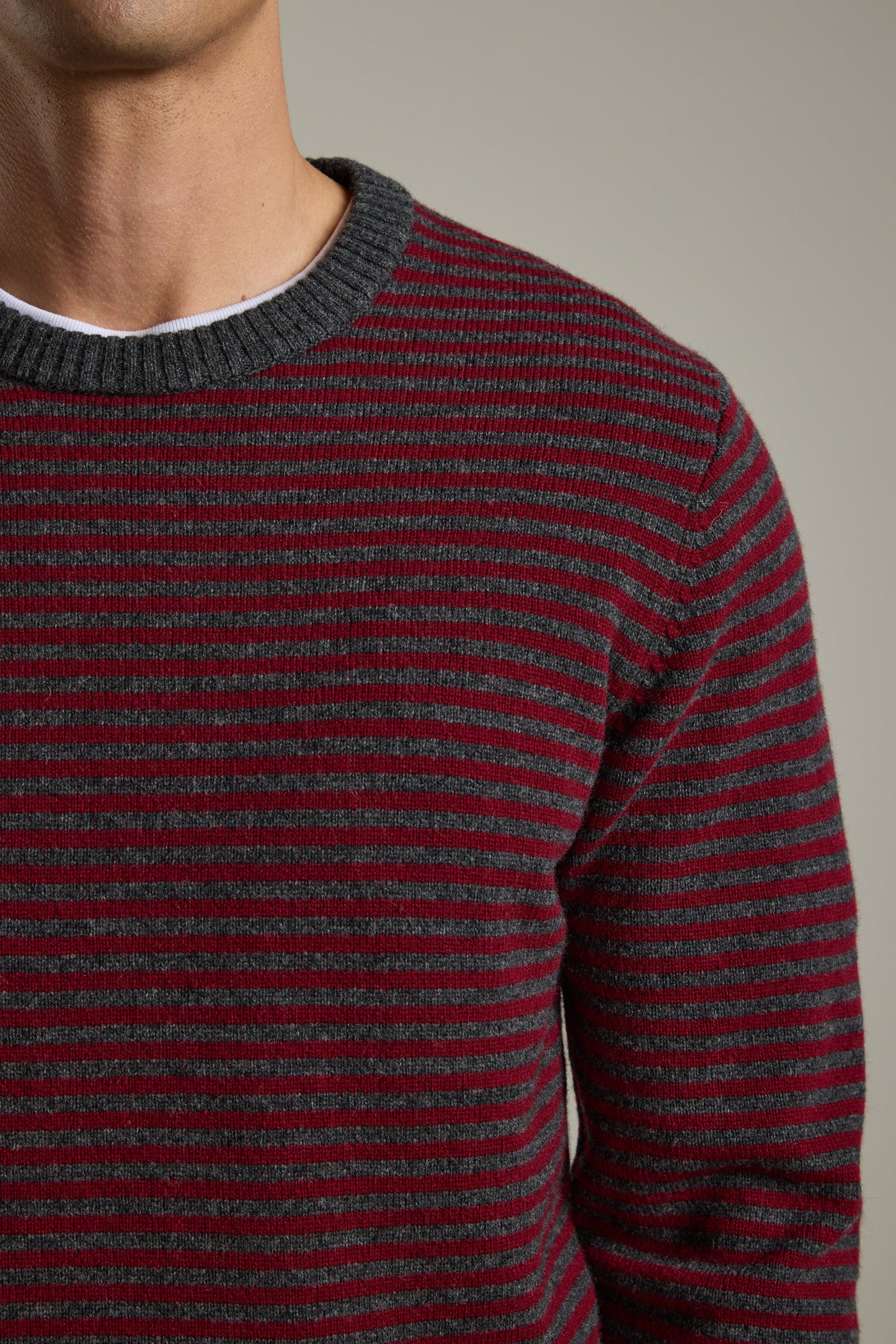 Thornley Stripe Merino Crew