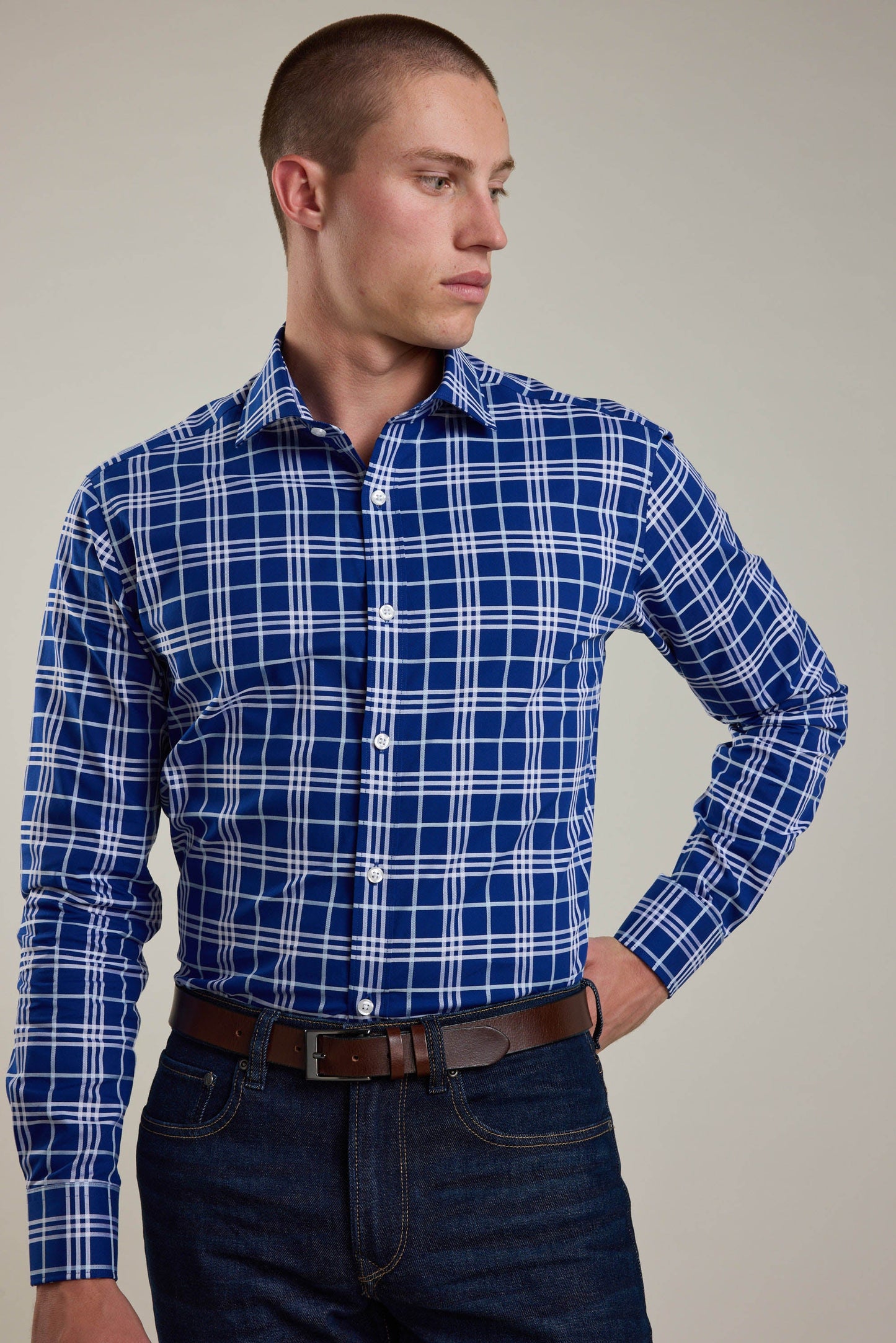 Sutton Check Business Shirt