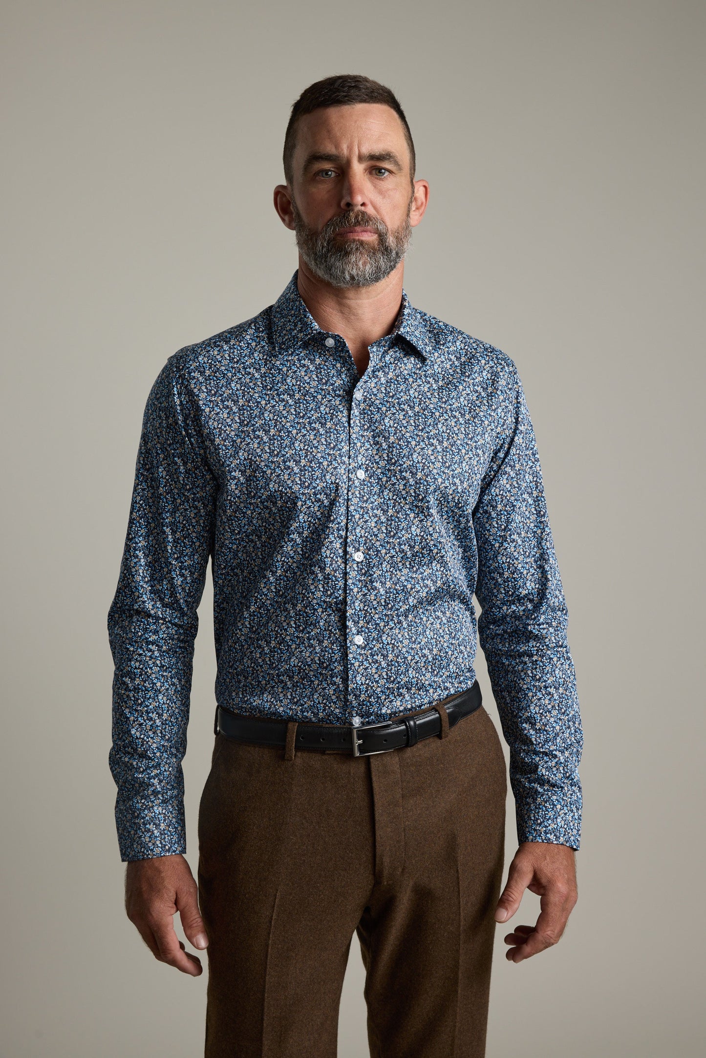 Heywood Print Business Shirt