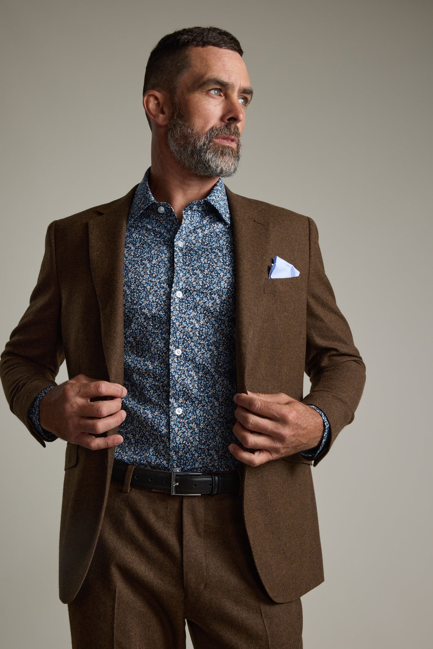 Heywood Print Business Shirt