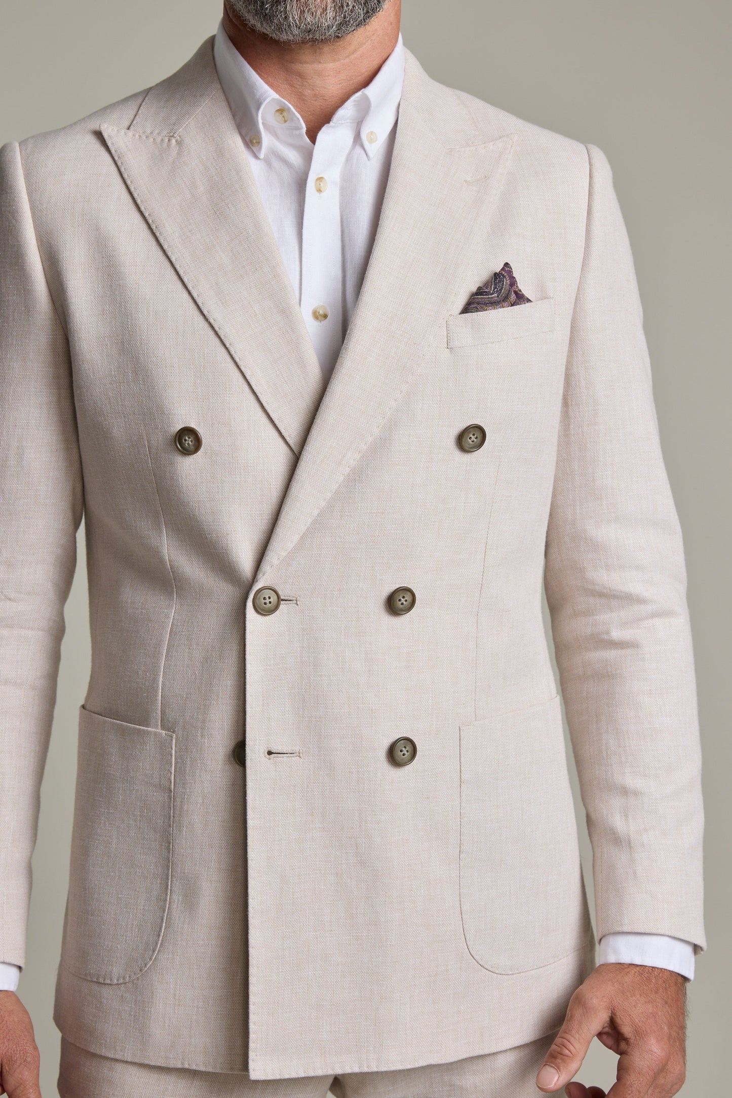 Somerton Linen Double Breasted Blazer