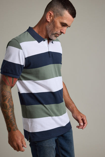 Regent Pique Stripe Polo