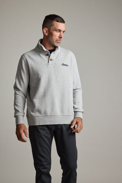 Harrington Half Button Sweatshirt