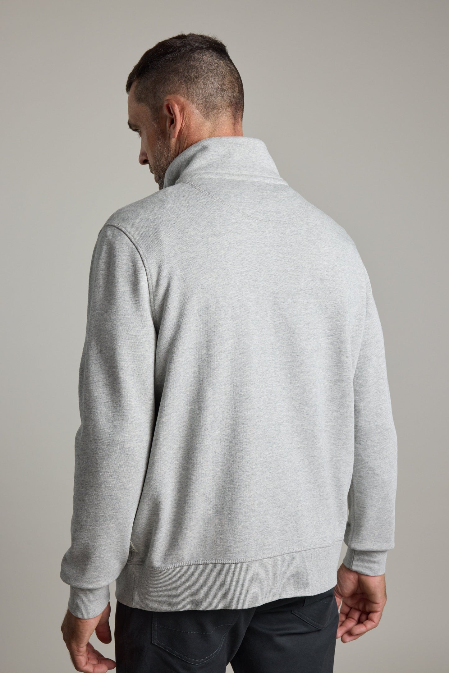 Harrington Half Button Sweatshirt