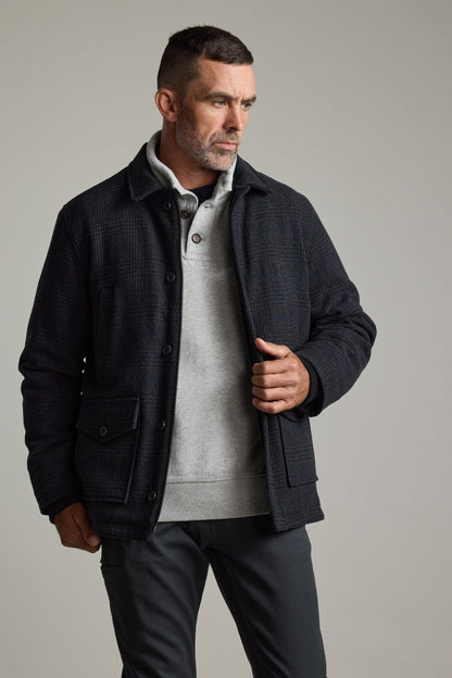 Harrington Half Button Sweatshirt