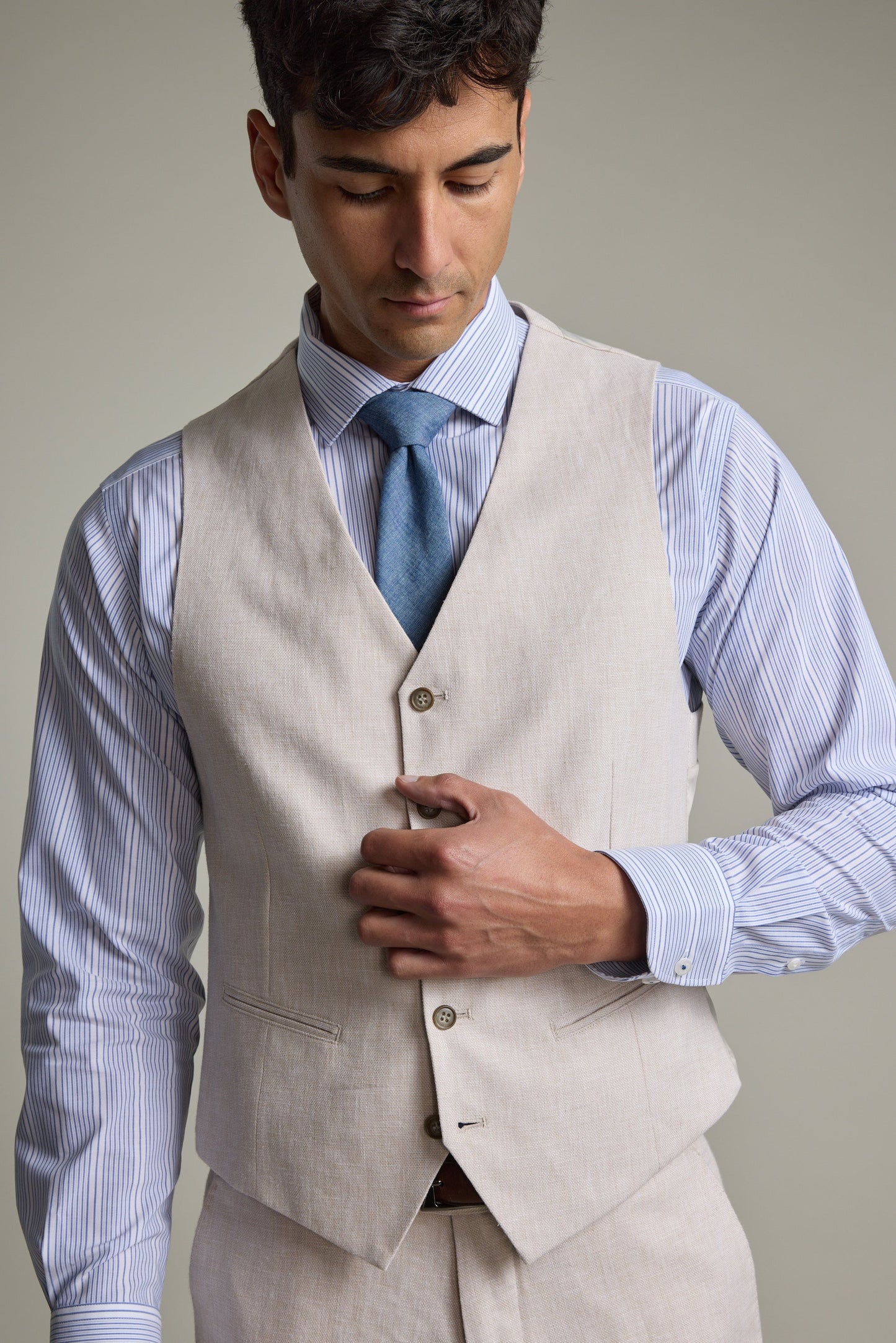 Somerton Linen Texture Waistcoat