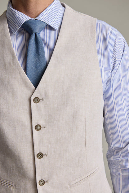 Somerton Linen Texture Waistcoat
