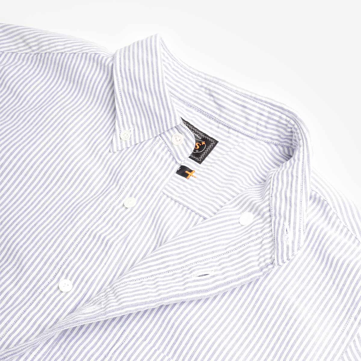 Beams Plus Button Down Oxford Candy Stripe Shirt