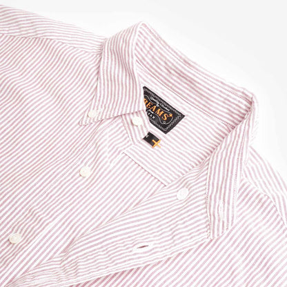 Beams Plus Button Down Oxford Candy Stripe Shirt