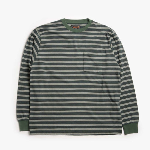 Beams Plus Pin Stripe Pocket T-Shirt