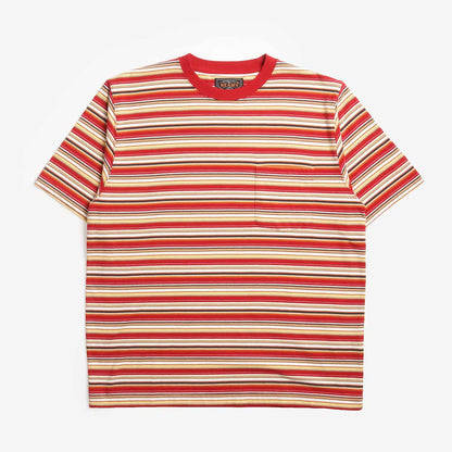 Beams Plus Multi Stripe Pocket T-Shirt