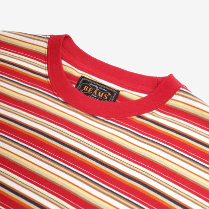 Beams Plus Multi Stripe Pocket T-Shirt