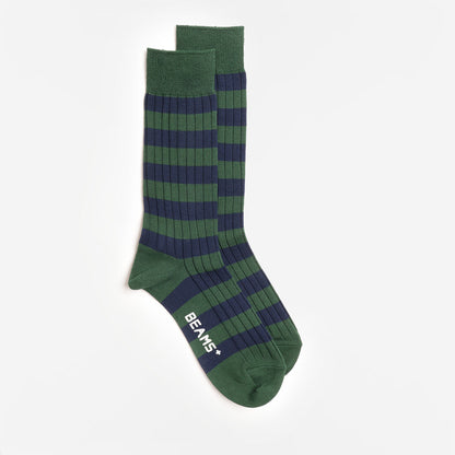 Beams Plus Rib Border Socks