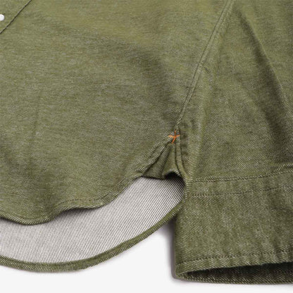 Beams Plus Button Down Solid Flannel Shirt
