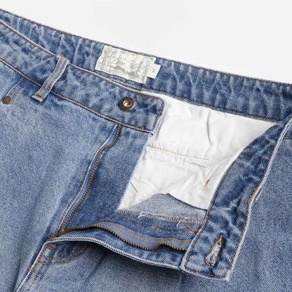 Dime Pleated Denim Shorts