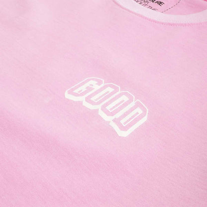 Good Measure "Riz" Logo T-Shirt in Pink Cadillac