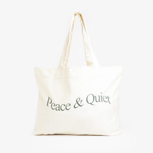 Museum of Peace and Quiet Wordmark Dyed Tote Bag