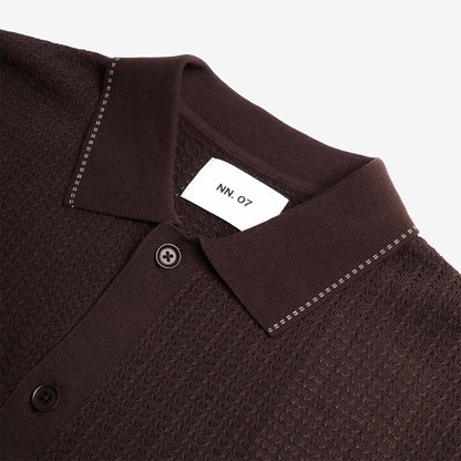 NN.07 Nalo Textured Stitch Polo Shirt