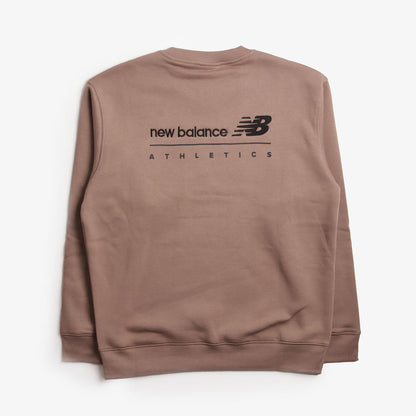 New Balance Linear Graphic Fleece Crew Sweatshirt