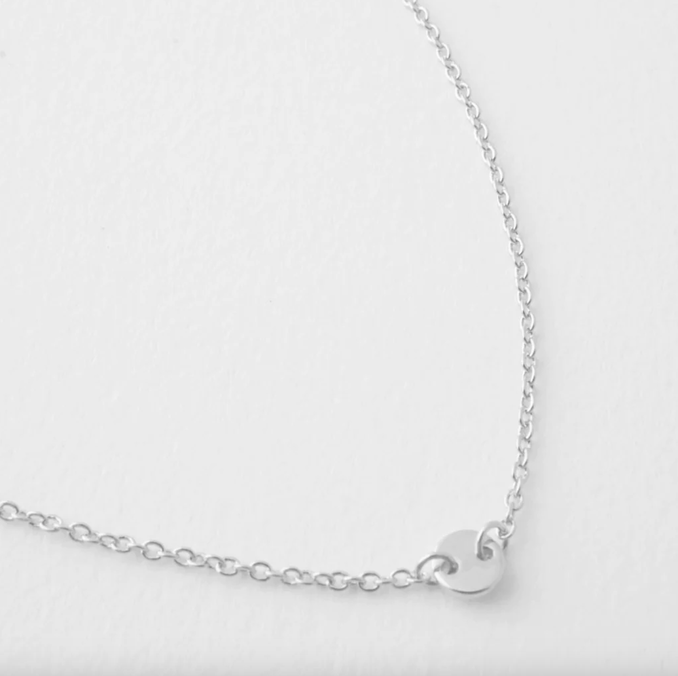 little moon disc necklace